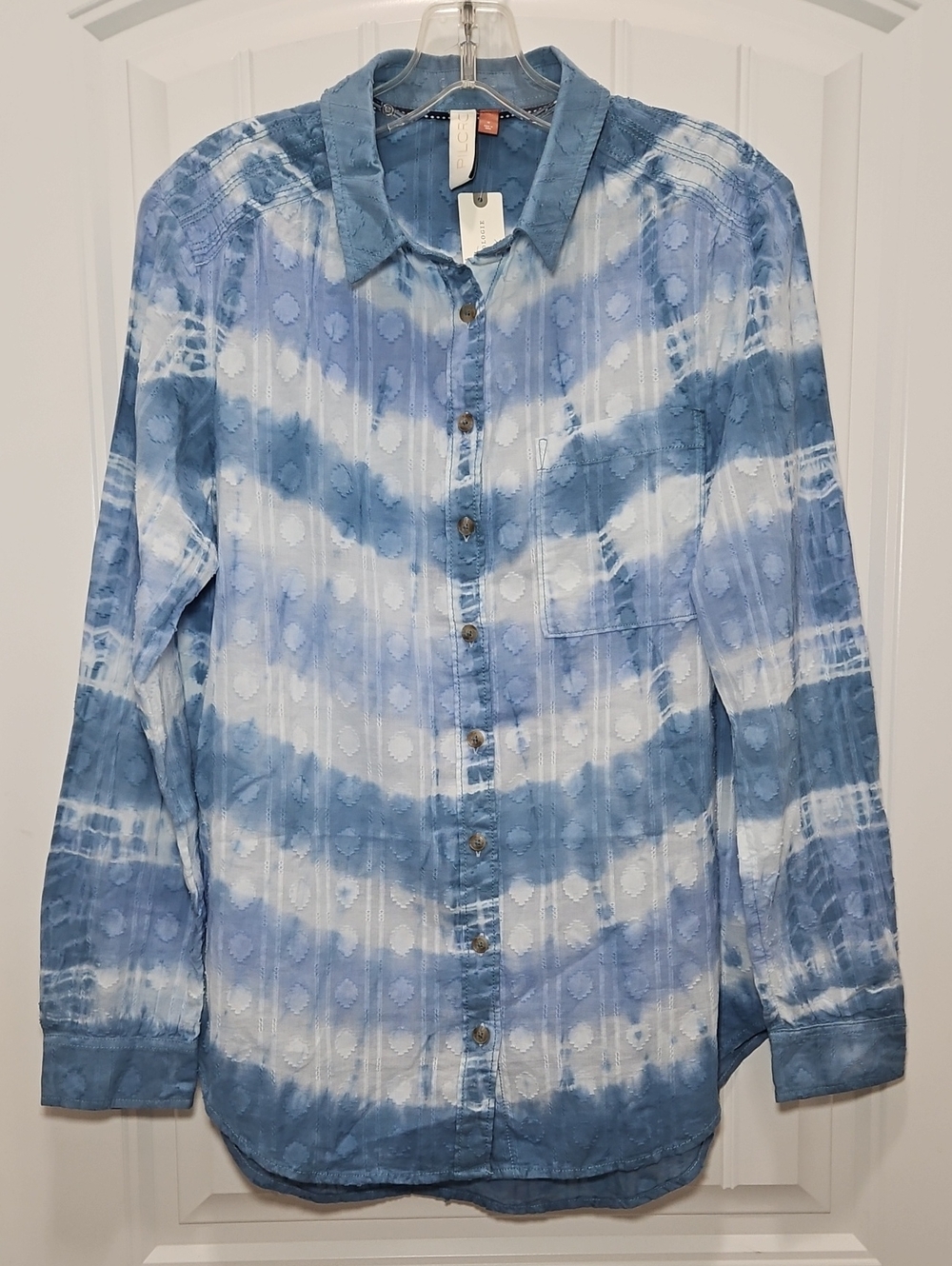Anthropologie Pilcro Janesse Tie Dye Button Up Shirt New Small Women's